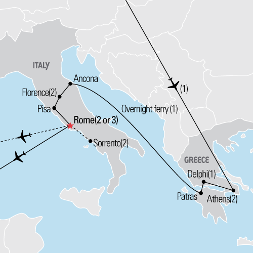 Athens, Florence & Rome Student Tour Explorica